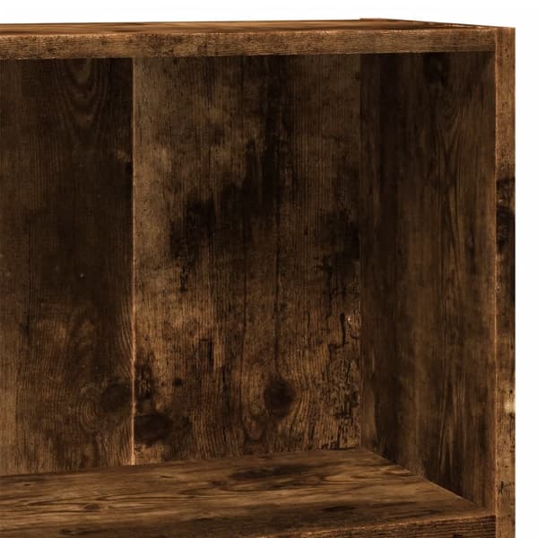 vidaXL Bokhylle røkt eik 80x30x77 cm konstruert tre