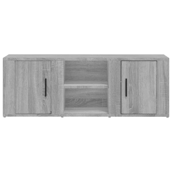 vidaXL TV-benk grå sonoma 100x31,5x35 cm konstruert tre