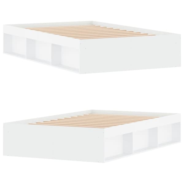 vidaXL Sengeramme hvit 120x200 cm