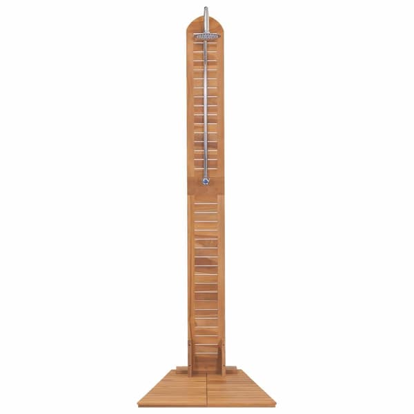 vidaXL Utomhusdusch massiv teak 70x75x204 cm