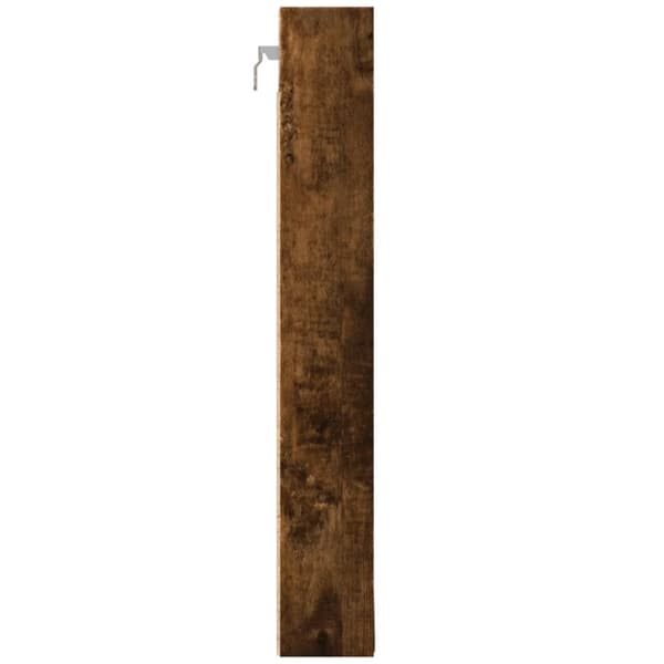 vidaXL Hyller røkt eik 100x8,5x58 cm konstruert tre