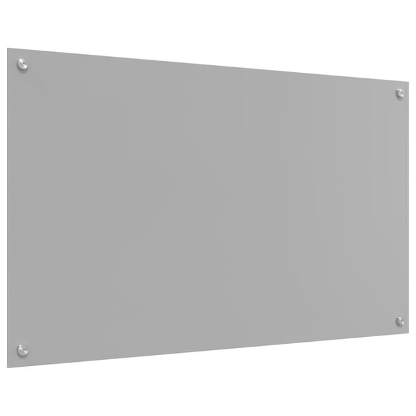 vidaXL Köksstänkskydd Ljusgrå Härdat glas 100 x 60 x 0.6 cm Hållbart