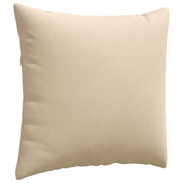 vidaXL Soffkuddar 2 st Gräddvit 45 x 45 cm tyg