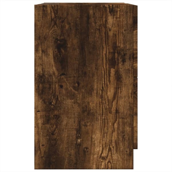 vidaXL Servantskap røkt eik 40x37x59 cm konstruert tre