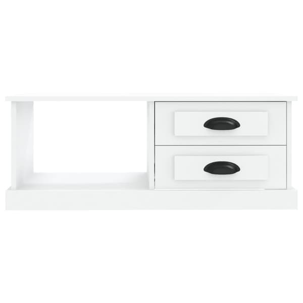 vidaXL Soffbord vit 90x50x35 cm konstruerat trä