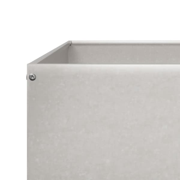 vidaXL Høybed 100x100x26 cm rustfritt stål