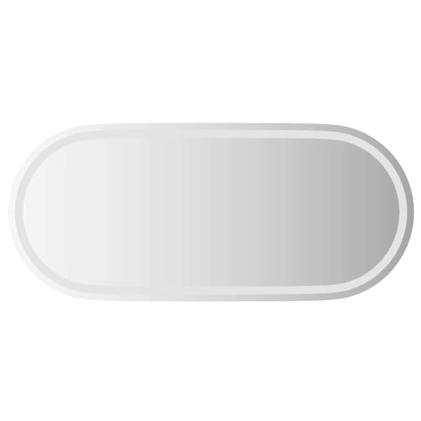 vidaXL LED-baderomsspeil 100x45 cm oval