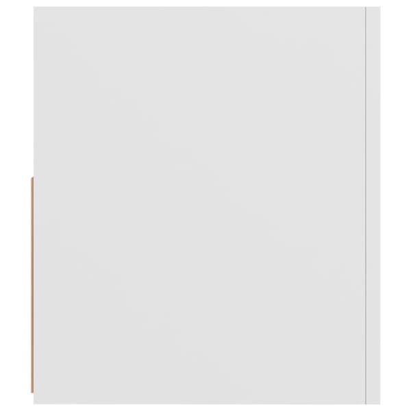 vidaXL TV-benk med LED-lys hvit 90x35x40 cm