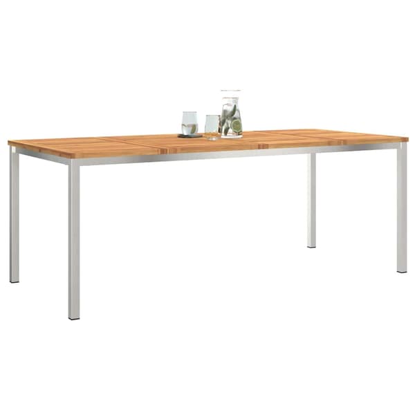 vidaXL SpiseBord Brun 200 x 90 x 75 cm Solid akasietre