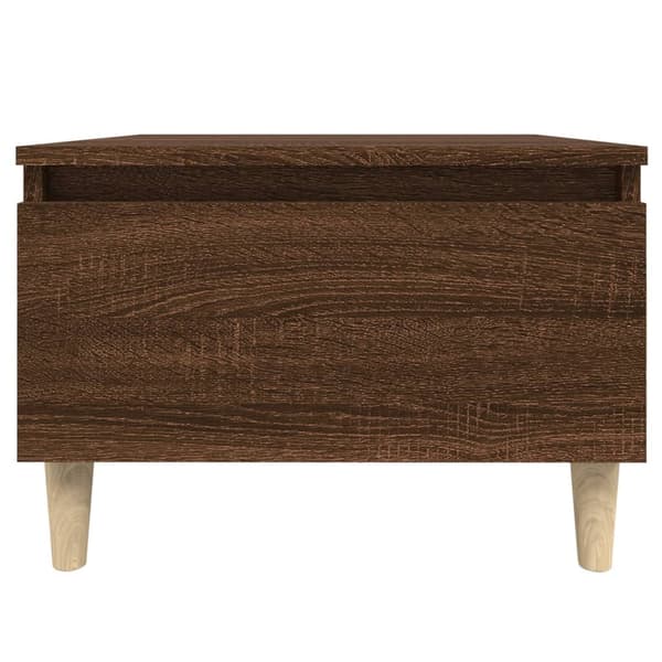 vidaXL Sidebord brun eik 50x46x35 cm konstruert tre