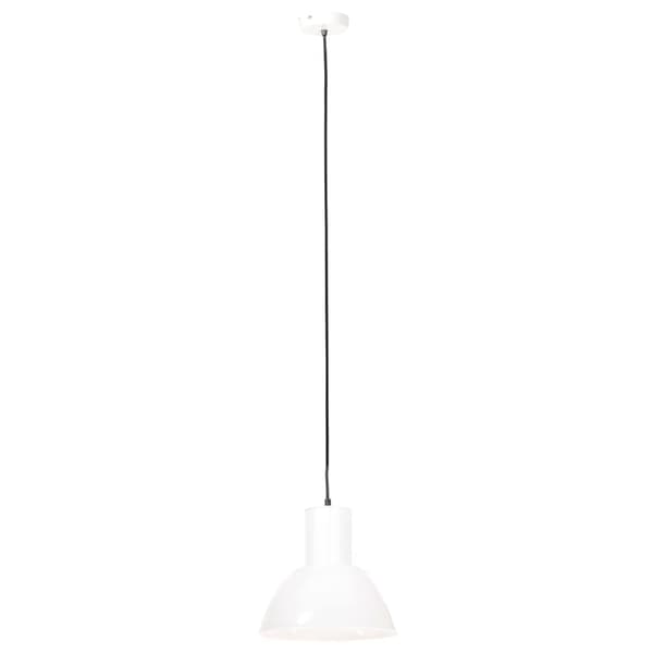 vidaXL Hengelampe 25 W hvit rund 28,5 cm E27