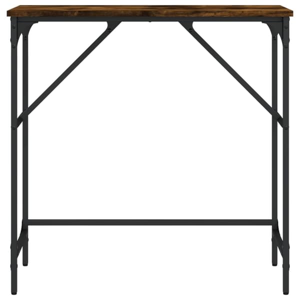 vidaXL Konsollbord røkt eik 75x32x75 cm konstruert tre