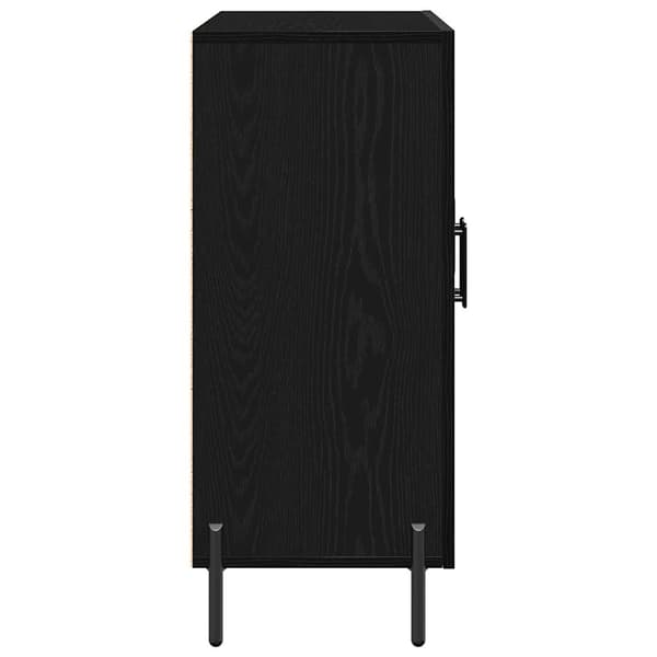 vidaXL Serviesskap Svart Eik 90 x 34 x 80 cm Konstruert tre