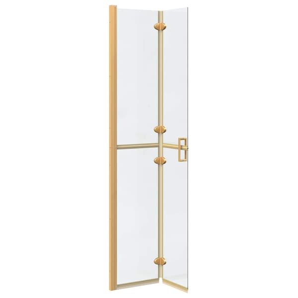 vidaXL Walk-In duschvägg Guld 70 x 6,5 x 190 cm