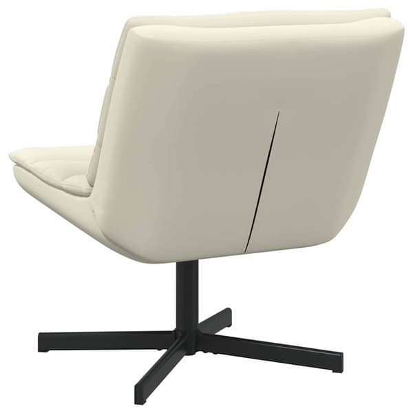 vidaXL Skrivstol Kräm 63 x 75 x 76 cm PU