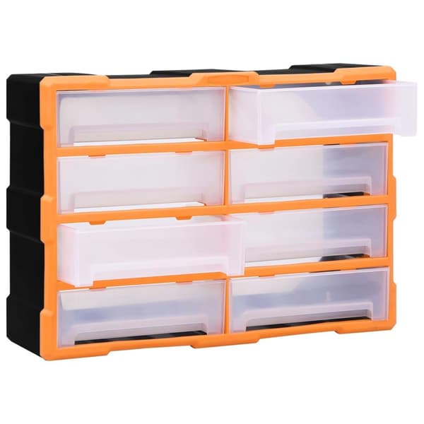vidaXL Sortimentskap med 8 store skuffer 52x16x37 cm