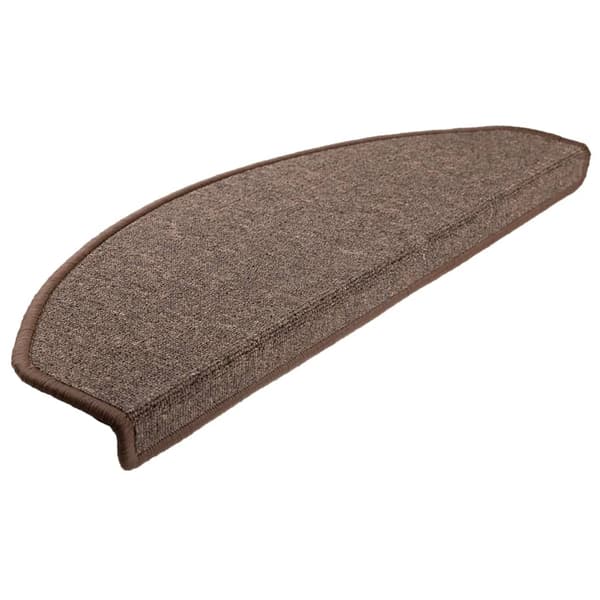 vidaXL Trappstegsmattor 10 st 65x24x4 cm kaffebrun
