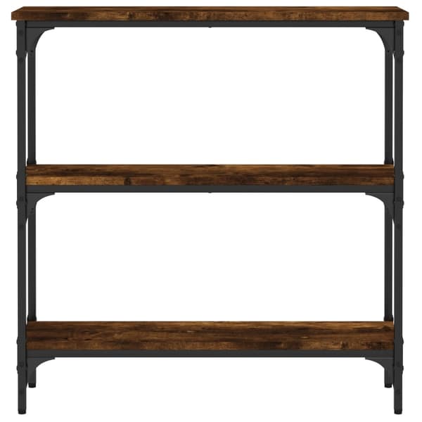 vidaXL Konsollbord røkt eik 75x22,5x75 cm konstruert tre
