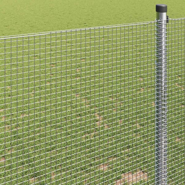vidaXL Sveist trådgjerde sølv 0.4 x 10 m
