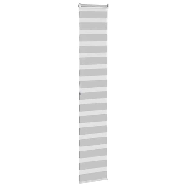 vidaXL Rullgardin zebra ljusgrå 50x200 cm tyg bredd 45,9 cm polyester