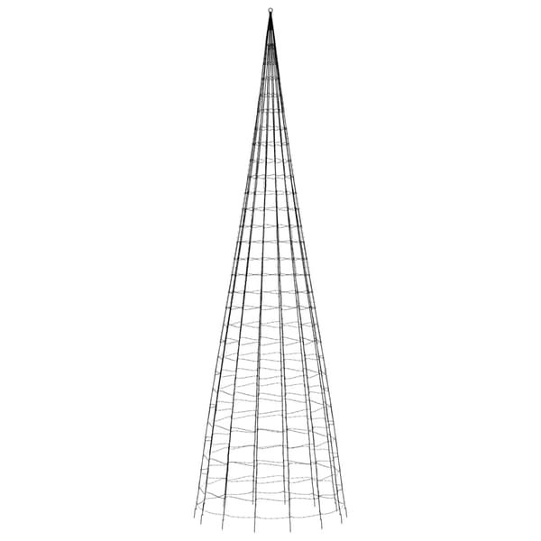 vidaXL LED julgran 3000 LEDs blå 800 cm