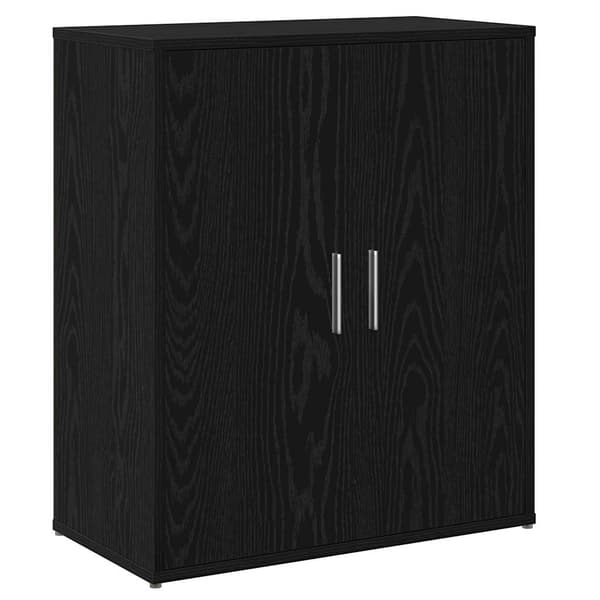 vidaXL Serviesskap 2 pcs Svart Eik 60 x 31 x 70 cm Konstruert tre