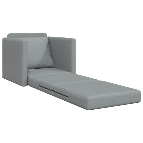 vidaXL Soffsäng 60cm Ljusgrå tyg