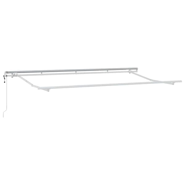 vidaXL Markisram Vit 4 x 2 m Metall