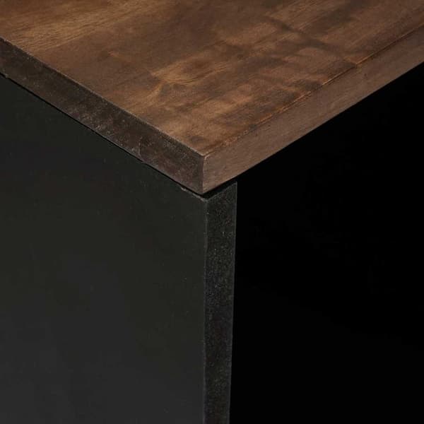 vidaXL Sideboard Brun 80 x 33 x 75 cm heltre mango