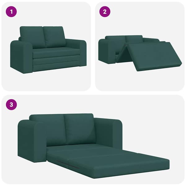 vidaXL Soffsäng 60cm Mörkgrön tyg