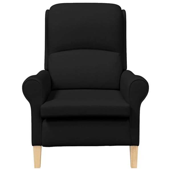 vidaXL fåtölj Svart tyg
