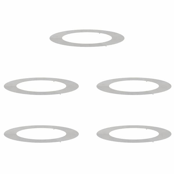 vidaXL passende for Flat Tre Ringer 5 pcs sølv Ø60 / 90 cm