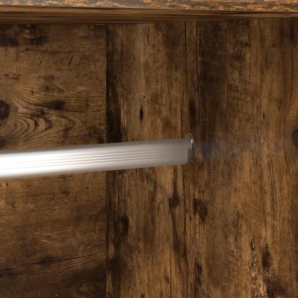 vidaXL Garderobe røkt eik 82,5x51,5x180 cm konstruert tre