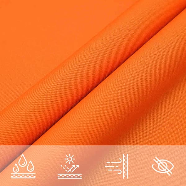 vidaXL Solseil oxfordstoff rektangulær 2x3,5 m oransje