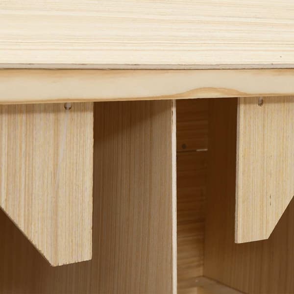 vidaXL Hekkeboks 3 rom 72x33x54 cm heltre furu