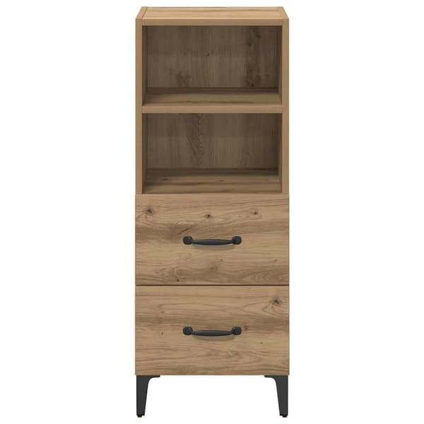 vidaXL Serviesskap artisan eik 34 x 34.5 x 90 cm Konstruert tre