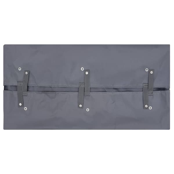 vidaXL Duk til hagevogn mørkegrå 81x41x40 cm stoff