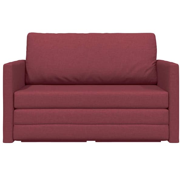 vidaXL Soffsäng 110cm Vinröd tyg