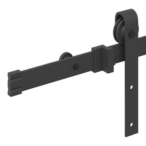 vidaXL Utstyr for skyvedør 152,5 cm stål svart