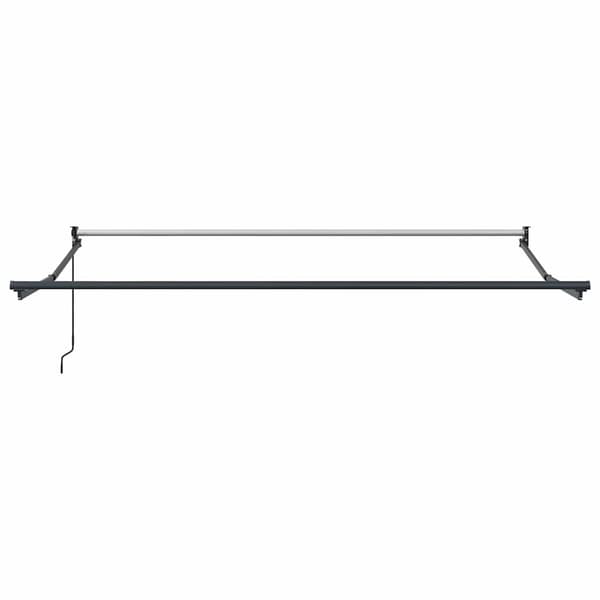 vidaXL Utfällbar markis Röd 350 x 250 cm Polyester och aluminium