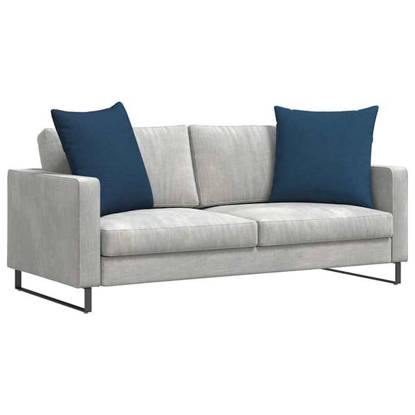vidaXL Soffkuddar 2 st Blå 60 x 60 cm tyg