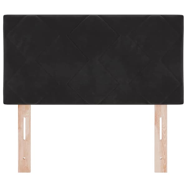 vidaXL Huvudgavel Svart 80 cm Sammet
