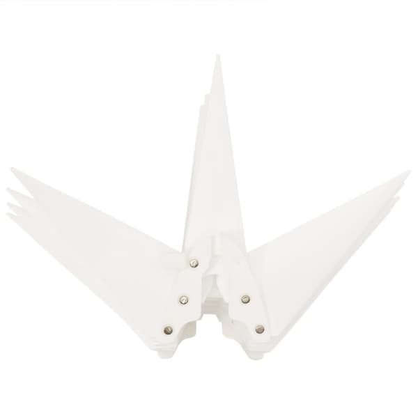 vidaXL Stjärnor med LED-belysning 3 st vikbar vit 57 cm
