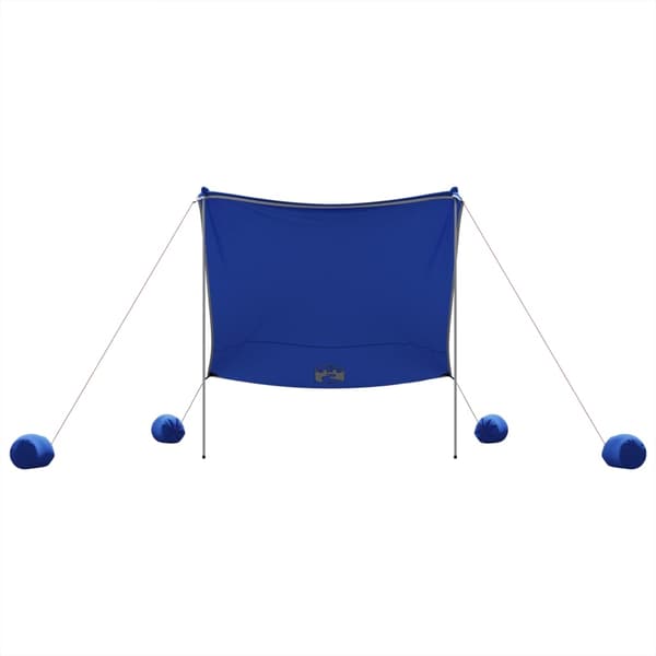 vidaXL Strandskydd med sandpåsar blå 214x236 cm