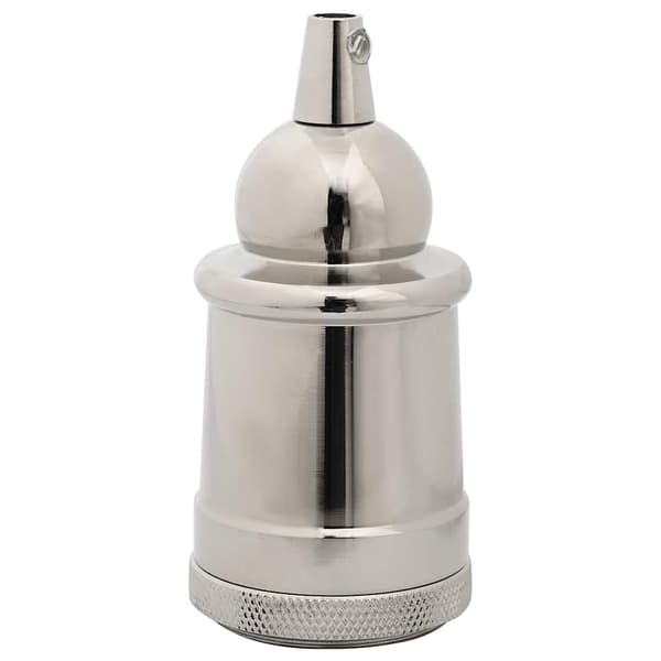 vidaXL Lampeholdere 2 stk satin nikkel E27