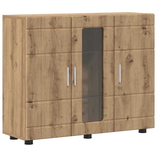 vidaXL Serviesskap artisan eik 55.5 x 29 x 100 cm Konstruert tre