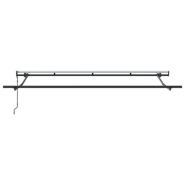 vidaXL Utfällbar markis Kräm 400 x 200 cm tyg