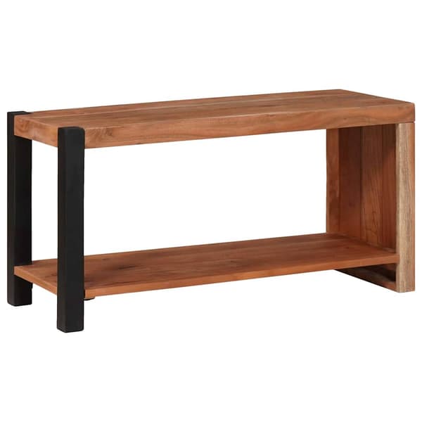 vidaXL Bokhylle Brun 80 x 30 x 40 cm Solid akasietre