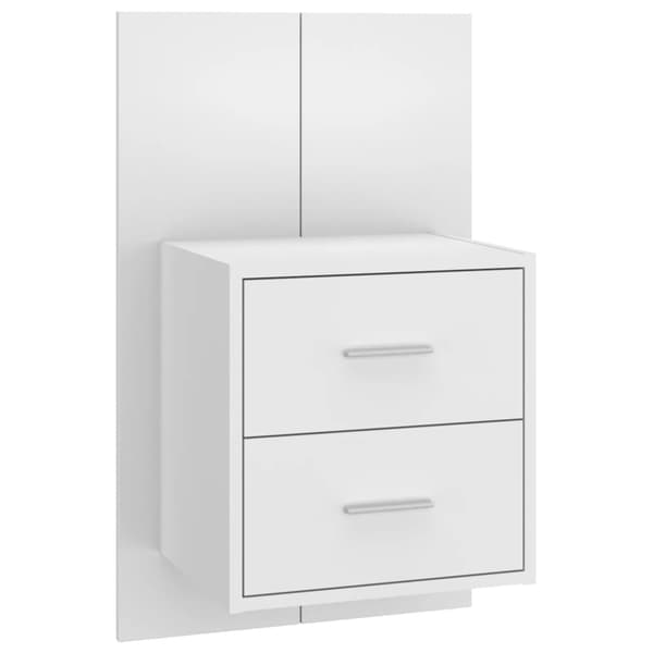 vidaXL Väggmonterade sängbord 2 st vit