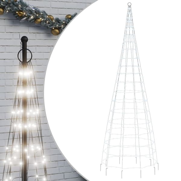 vidaXL LED julgran 550 LED kallvit 300 cm